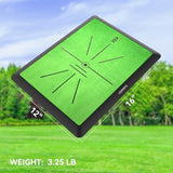 Golf Hitting Mat | Golf Training Mat for Swing Path Feedback/Detection Batting | Extra Replaceable Golf Practice Mat 16"x12" | Golf Gifts for Men/Women for Home Indoor Outdoor
