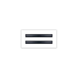 BUILDMART - 8x4 White Modern AC Vent Cover - Decorative Air Vent - Standard Linear Slot Diffuser - Register Grille for Ceiling, Walls & Floors - Texas Buildmart