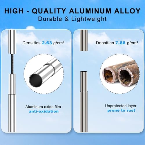 ihuan Beach Tent Sun Shelter 11X11FT UPF50+ with 4 Aluminum Foldable Poles, Easy Setup Outdoor Shade Canopy for 8 Person, Cool Cabana for Fishing, Family Trips, Backyard Picnics