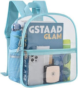 Oraben Clear Backpack for Stadium Events Stadium Backpack Waterproof 12x6x12 Clear Bag for Adult Concert Sport Work