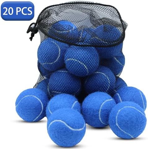 Tennis Balls, 20 Pack Training Tennis Balls,High Elasticity Practice Tennis for Beginner, Exercise Playing Balls for Pet Dog