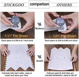 STICKGOO 10-Sheet White Marble Look Peel & Stick Backsplash, 12”X12” Stick on Wall Tiles for Kitchen Backspalsh (Thicker Design)