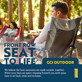 GCI OUTDOOR Roadtrip Rocker Collapsible Rocking Chair & Outdoor Camping Chair - Mercury