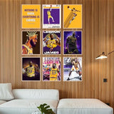BigWig Prints LeBron James Poster Set - LeBron Posters for Walls, Lakers Bedroom Wall Decor, Basketball Room Decor for Boys, Gifts for Lakers Fan, Basketball Artwork - Unframed Set Of 9 (8x10”)