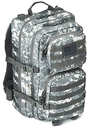 REEBOW GEAR Military Tactical Backpack Large Army 3 Day Assault Pack Molle Bag Backpacks (ACU Camo)