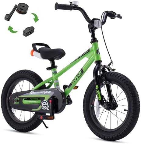 RoyalBaby Kids Bike EZ Freestyle Training Free Balance to Pedal Easy Learning Bicycle, 12-18 Inch for Toddlers to Big Kids