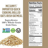 McCann's Irish Oatmeal, Quick Cooking Rolled Oats, 16 Ounce