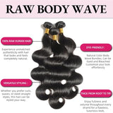 12A Human Hair Bundles Body Wave Bundles Human Hair 18 20 22 Inch 100% Unprocessed Brazilian Virgin Hair Body Wave 3 Bundles Deals Real Human Hair Extensions For Black Women Natural Black