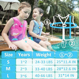 Pottwal Swim Vest for Kids - Swim Jacket for 1-2 Years (24-33LBS) - Buoyancy Aid Made of Neoprene & EPE - with Adjustable Crotch Strap