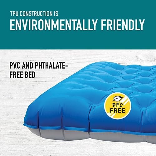 Sierra Designs Queen & Single Camping Air Bed Mattress for Car Camping, Trave, and Camp (Pump Included)