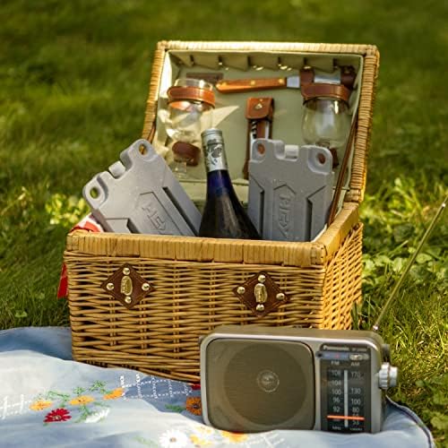 Heytrip Ice Packs for Cooler (4-Pack) with Links - Large - 10 x 5 Inch - Reusable Long Lasting (21F) - Freezer Packs for Cooler Bag, Lunch Bags, Cooler Backpacks