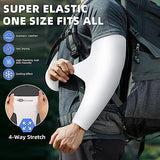 BHYTAKI UV Sun Protection Arm Sleeves, UPF 50 Sports Cooling Arm Compression Sleeves for Men Women Teenager