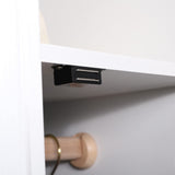 Mousike Cabinet Magnets 30lb Black Door Magnets with Strong Magnetic for Kitchen Cupboard Wardrobe Closet Cabinet Door Drawer Latch 8 Pack