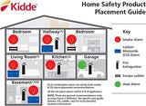 Kidde Smoke & Carbon Monoxide Detector, Hardwired Interconnect, Combination Smoke & CO Alarm with Battery Backup, Voice Alerts, 2 Pack