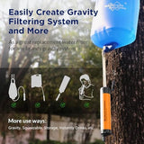 Membrane Solutions Straw Water Filter, Survival Filtration Portable Gear, Emergency Preparedness, Supply for Drinking Hiking Camping Travel Hunting Fishing Team Family Outing