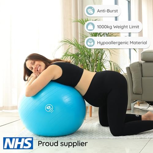 BABYGO® Birthing Ball for Pregnancy & Labor + Our Award Winning Book - Exercise, Birth & Recovery Plan, 5X Stronger Than a Yoga Ball with Eco Friendly Material