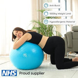 BABYGO® Birthing Ball for Pregnancy & Labor + Our Award Winning Book - Exercise, Birth & Recovery Plan, 5X Stronger Than a Yoga Ball with Eco Friendly Material