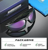 Nitrogen Polarized Wrap Around Sport Sunglasses for Men Women UV400 Protection Sun Glasses