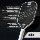 Selkirk Sport SLK Halo Raw Carbon Fiber Pickleball Paddle | Designed in The USA | Choose from The T700 Raw Carbon Fiber Power, The 18k Ultraweave Control, or The Kevlar Linkweave Thermoformed Pro