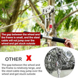 Zipline Pulley, 304 Stainless Steel Tandem Speed Double Pulley for 1/4 5/16 3/8 Cable Backyard Zipline, Hauling, Rigging and Commercial Purposes