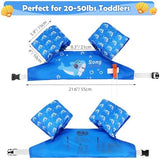 MoKo Toddler Swim Vest for Kids, 20-66 lbs, Arm Floaties with Adjustable Straps, Nylon Material, Swim Vest for Toddlers Learning to Swim