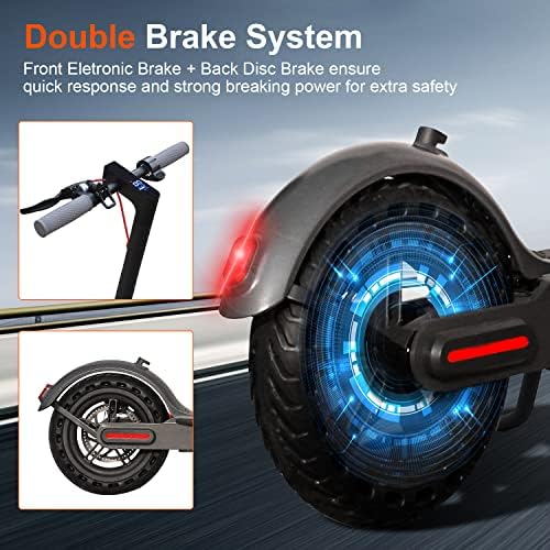 VOLPAM Electric Scooter, 350W/500W, 8.5"/10" Tires, 12/21/28 Miles Range, 16/19/22Mph, Folding E-Scooter with Dual Braking