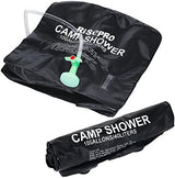 10 gallons/40L Solar Shower Bag Solar Heating Camping Shower Bag with Temperature Hot Water Outdoor Hiking Climbing XH07