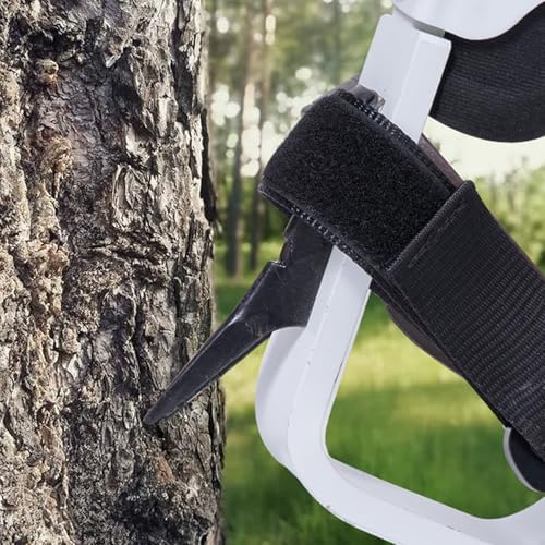 VEVOR Tree Climbing Spikes, 1 Pair Climbing Spurs, 350lbs Load Capacity Tree Climbing Gear with Straps and Spike Protectors, Arborist Equipment for Climbers, Hunting, Fruit Picking