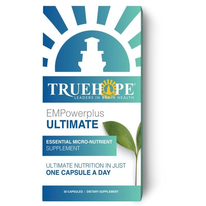 Truehope EMPowerplus Ultimate Capsules - Once-a-Day Brain, Energy and Focus Supplement - Ultra-High Concentration and World-Class Absorption - 30 Capsules