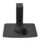 VTUIFBT Metal Clamp-on Adjustable Computer Mouse Pad and Device Holder for Desks, Metal Computer Mouse Desk Mount Pad, 10.63" x 8.66" Ergonomic Desk Extender Tray, Fits up to 4 Inch Desktops, Black