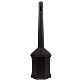 Commercial Zone 710301 Smoker’s Outpost Site Saver Cigarette Receptacle, Black, Plastic, 5 Quart