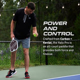 Selkirk Sport SLK Halo Raw Carbon Fiber Pickleball Paddle | Designed in The USA | Choose from The T700 Raw Carbon Fiber Power, The 18k Ultraweave Control, or The Kevlar Linkweave Thermoformed Pro