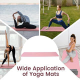 Yoga Mat, 1/2-Inch Extra Thick High Density Exercise Mat, Anti-Tear Exercise Yoga Mat with Carrying Strap, Suitable for Various Yoga Exercises