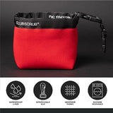 Golf Club and Golf Ball Cleaning Bag, Waterproof Clean Face Technology Liner, Detachable Clip, Machine Washable, Cleans Club Grooves, Dry Exterior (Neoprene or Microfiber Option Available)