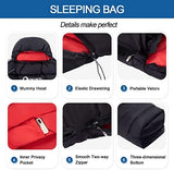 Ultralight Down Sleeping Bag for Adults with 600 Fill Power, Compact Sleeping Bag with Compression Sack for Backpacking, Hiking and Camping
