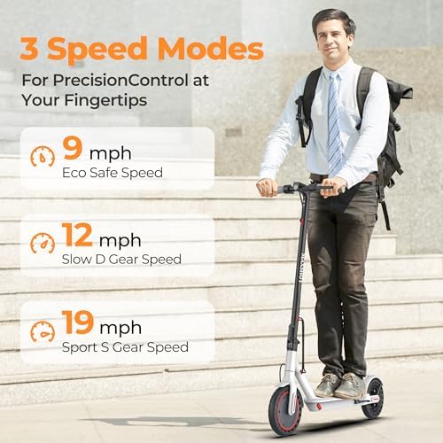 Electric Scooter for Adults, 8.5"/10" Tires, 19/22Mph, 350W/500W Motor, 21-28 Miles Range, Folding E-Scooter with Dual Suspension,APP(V1/SPRO/MAX/PRO)