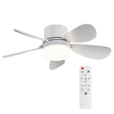 ASALL Socket Fan Light with Remote Control, Portable Small Ceiling Fan with Lights for Bedroom, Kitchen, Living Room, with Dimming Function, 1000 Lumens, Screws into E26/E27, 16.54 Inches Diameter
