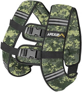 APEXUP Weighted Vest with 5lbs/10lbs/15lbs/20lbs/25lbs/30lbs Weights and Reflective Stripe, Weight Vest Men Women for Workout, Strength Training, Running