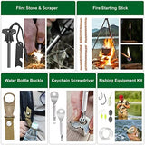 Gifts for Men Dad Husband Teenage Boy, Survival Kit 28 in 1, Survival Gear Tool Emergency Tactical Equipment Supplies Kits for Families Outdoors Camping Hiking Adventures