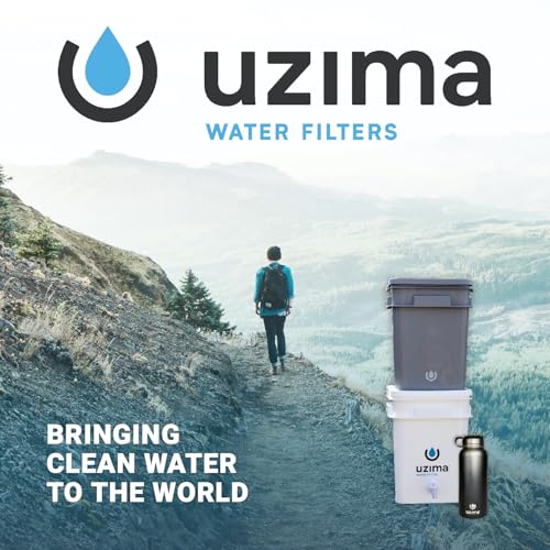 UZ-2 Camping Water Filter and Drinking Water Filter System, Portable Travel Alternative to Purification Systems, for Camping, Backpacking, and Hiking