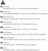 KES Bathroom Sink Drain Without Overflow Vessel Sink Lavatory Vanity Pop Up Drain Stopper Polished Chrome for 1.6"-1.9" Sink Hole, All Metal Rustproof Brass and 304 Stainless Steel, S2008D-CH