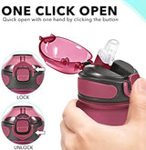 Enerbone 32 oz Drinking Water Bottle with Times to Drink and Straw, Motivational with Carrying Strap, Leakproof BPA & Toxic Free, Ensure You Drink Enough Water for Fitness Gym Outdoor