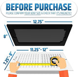 Powerful Magnetic Vent Covers (3-Pack) That Will Never Fall Off (Upgraded Design) - for Sealing Floor/Wall/Ceiling Registers of Width 7.25" to 8", Length 11.25" to 12" | Vent Not Included | White