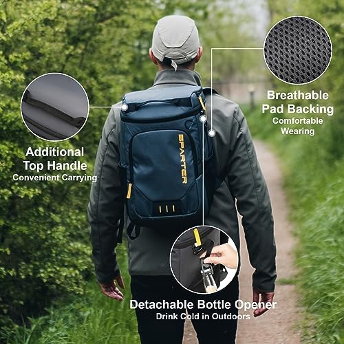 Backpack Cooler Insulated Leak Proof 30/45 Cans, 2 Insulated Compartments Thermal Bag, Portable Lightweight Beach Travel Camping Lunch Backpack for Men and Women