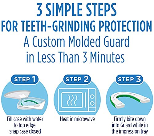 Oral-B Nighttime Dental Guard, Less Than 3-Minutes for Custom Teeth Grinding Protection with Scope Mint Flavor