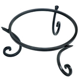 Kesywale Metal Gazing Ball Stand for 10 or 12 Inch Outdoor Garden Gazing Globes and for Plant or Flowerpot Holder, Birdbath Bowl Stand, 5 Inch Tall (8 inch)