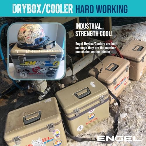 ENGEL 13qt Leak-Proof, Air Tight, Drybox Cooler and Small Hard Shell Lunchbox for Men and Women