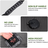 Unniweei Solar Portable Shower Bag, 5 Gal/20L Solar Heating Camping Shower Bag with Removable Hose&On-Off Switchable Shower Head, Compact Camping Shower for Camping, Hiking, Traveling, Beach Swimming