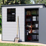 COLORPAPA 2 Pack Shed Windows,12" x 18" Small Sliding Windows,Flush Mount Windows with Tempered Glass and Fiberglass Screen for Shed, Chicken Coop, Playhouse, Household, Garage, Barns (Black)