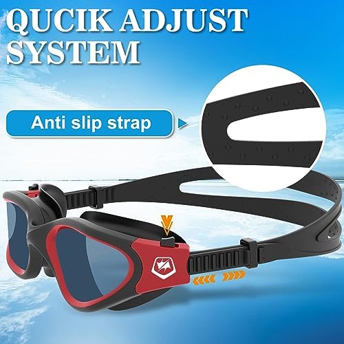 WIN.MAX Polarized Swimming Goggles Swim Pool Goggles Anti Fog Anti UV No Leakage Clear Vision for Men Women Adults Teenagers